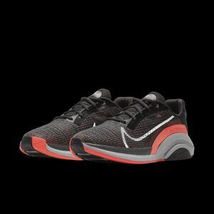 Nike Women's Black Orange ZoomX SuperRep Surge Mesh Athletic Training Shoes Sz 9